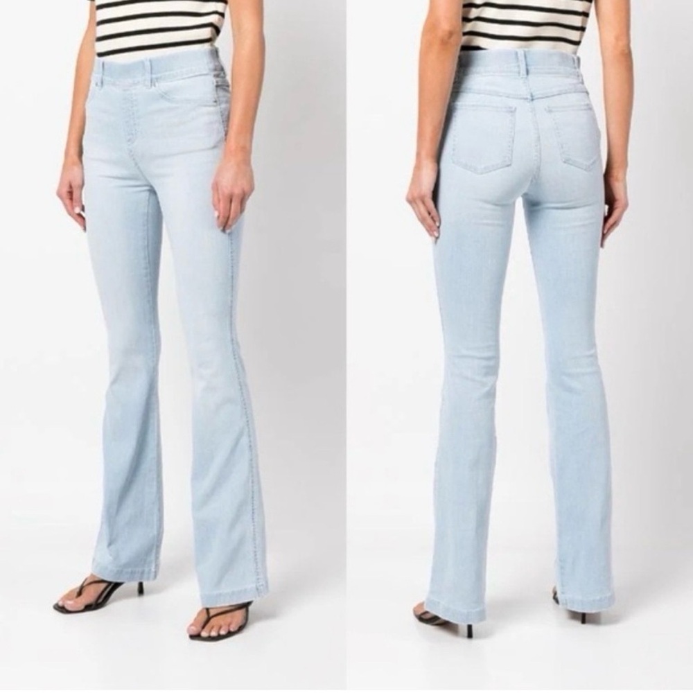 SPANX Light Wash Flare Jeans